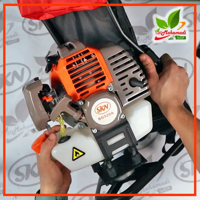 آنباکسینگ علفتراش موتوری پشتی مدل SKN BG 520A | ویدیوی SKN BG520 | فروشگاه یارمحمدی